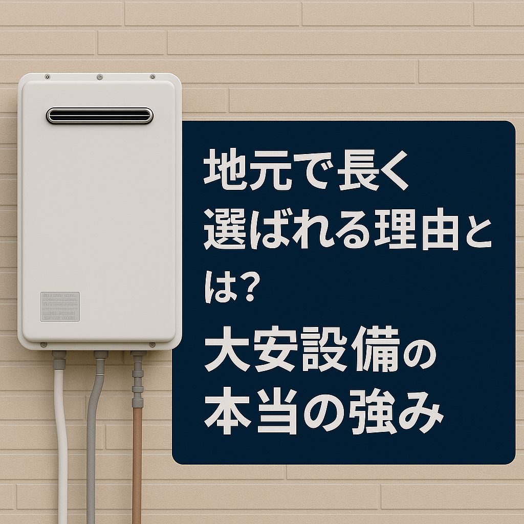 地元で長く選ばれる理由とは？大安設備の本当の強み
