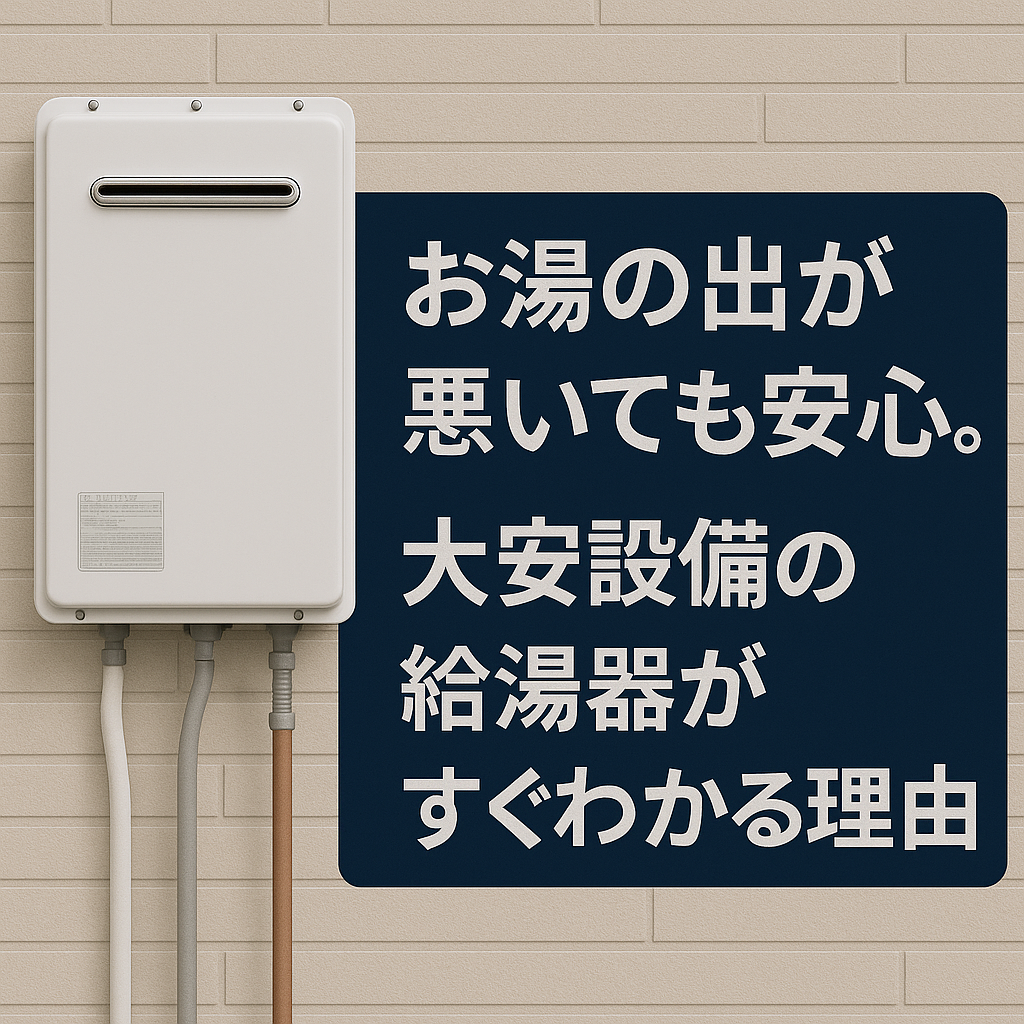 お湯の出が悪い？大安設備の点検で原因がすぐわかる理由