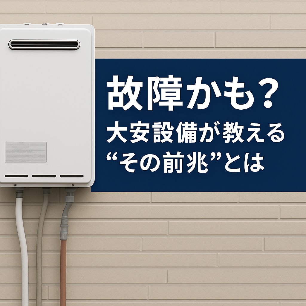 故障かも？大安設備が教える“その前兆”とは