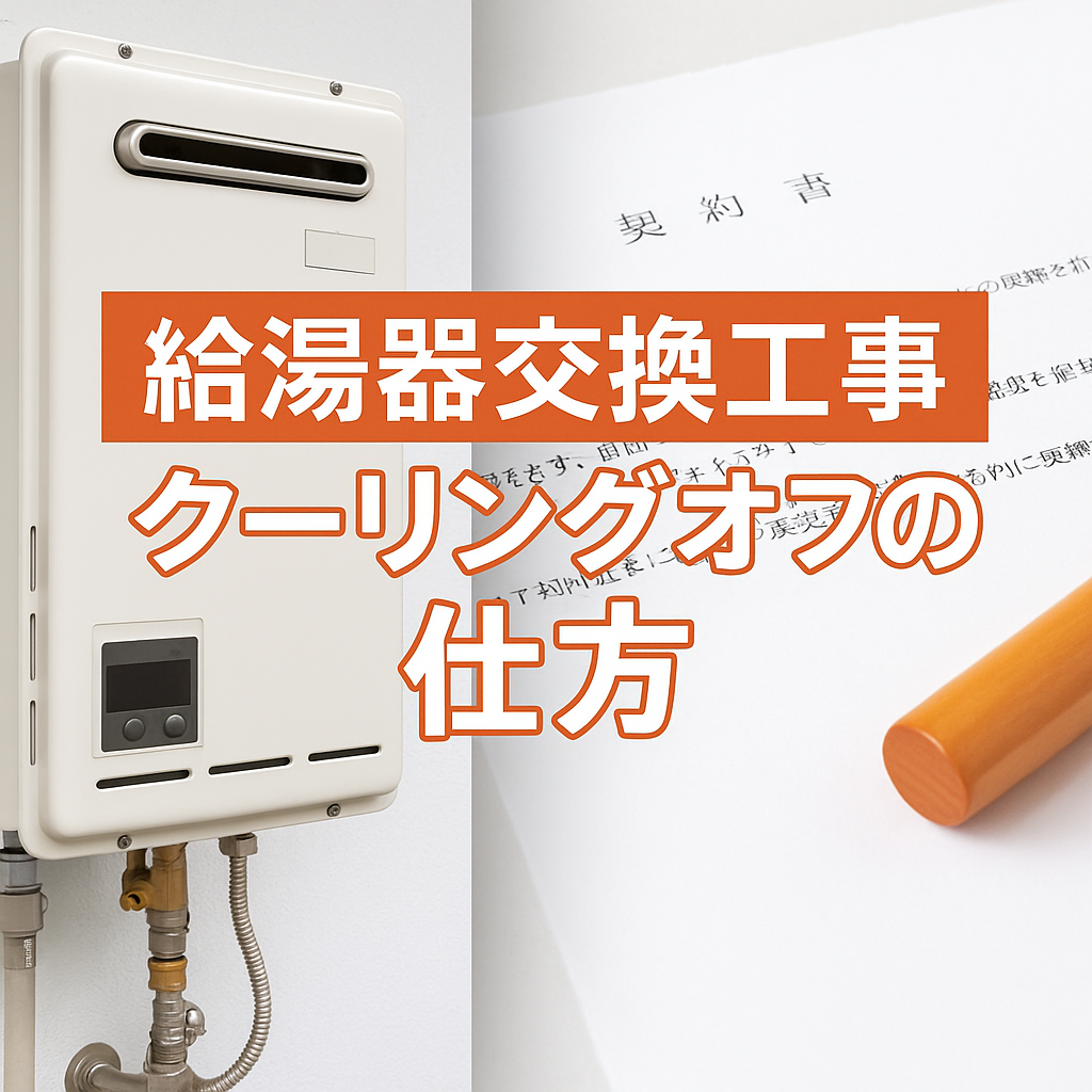給湯器交換工事 クーリングオフの仕方